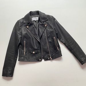 Cupcakes & Cashmere Faux Leather Jacket XS